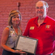 Maria Robertson and Tom Jones